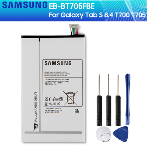 Оригинальная запасная аккумуляторная батарея для SAMSUNG GALAXY Tab S 8,4, T700, T705, аккумулятор для планшета 4900 мАч ► Фото 1/6