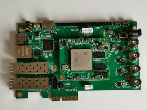 Плата разработки для XILINX K7 FPGA, 3G, 6G, SDi, PCIe, SFP, оптическое волокно, LVDS, HDMI, видео плата ► Фото 1/6