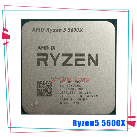 Процессор AMD Ryzen 5 5600X R5 5600X 3,7 ГГц шестиядерный, двенадцать потоков, 65 Вт, процессор L3 = 32M 100-000000065, разъем AM4 ► Фото 1/1