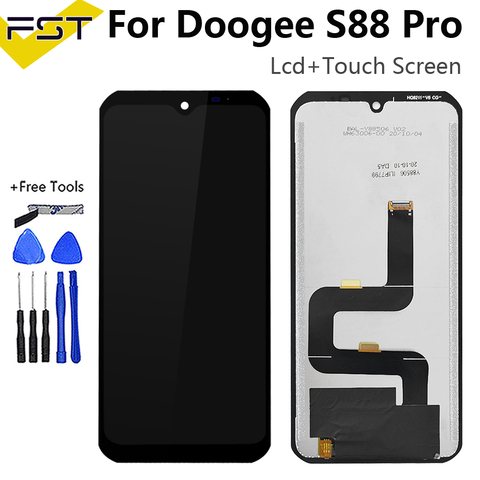 6,3 'Для Doogee S88 Pro ЖК-дисплей и кодирующий преобразователь сенсорного экрана в сборе запасные части с инструментами + Клей Для Doogee S88 Pro ► Фото 1/4