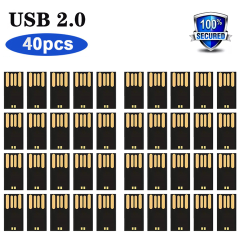 50/100 шт. оптовая продажа с фабрики 50/100 шт. длинные USB2.0 4GB/8GB/16GB/32GB/64GB Udisk Микросхема флэш-карта ► Фото 1/6