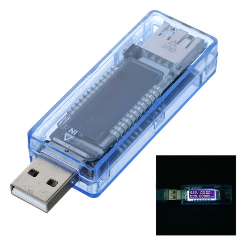 USB тестер емкости напряжения тока Вольт Напряжение тока доктор зарядное устройство измеритель емкости для банка мощности ► Фото 1/6