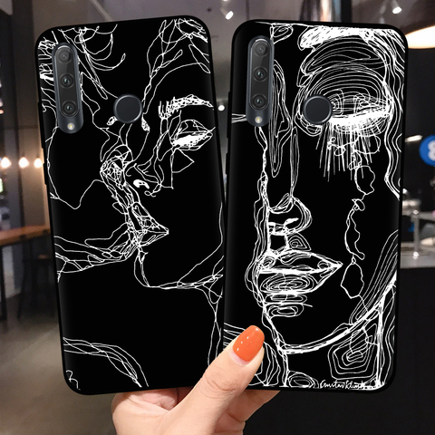 Забавный абстрактный художественный чехол для Coque Huawei Honor 10 20 Lite Pro 10i 8X 8C 9X Pro P30 Lite, мягкий силиконовый чехол для телефона ► Фото 1/6