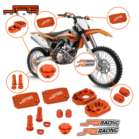 Комплект крышек для резервуара тормозной муфты с ЧПУ для мотоцикла KTM SX SXF XC XCF XCW XCFW EXC EXCF 125 150 250 300 350 400 450 530 ► Фото 1/1