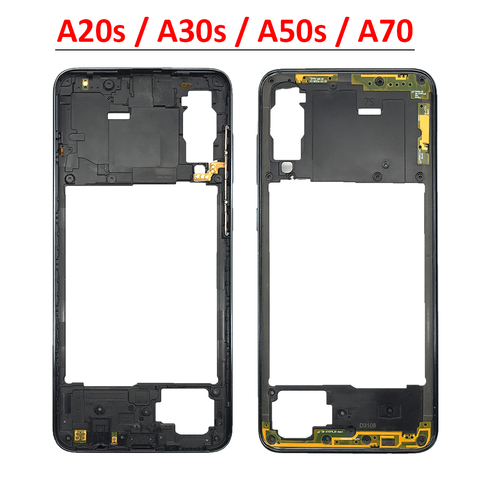 Новый корпус средней рамки для Samsung Galaxy A20S A207F A30S A307F A50S A507F A70 A705F, сменные детали ► Фото 1/6