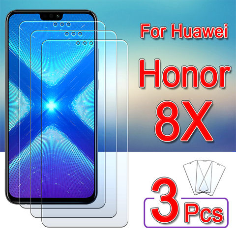 Honor 8x Защитное стекло для huawei 8 x Закаленное Стекло x8 защита экрана honor8x 3 шт. Y5p Y6p Y7p Y8p y 5p 6p 7p 8 p y5 y6 y8 p ► Фото 1/6