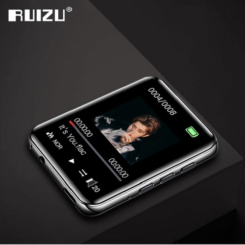 Новый портативный мини MP3-плеер RUIZU M4 с Bluetooth, полный сенсорный экран 1,8 дюйма, FM-радио, электронная книга, шагомер, видео плеер, Hi-Fi музыкальный плеер ► Фото 1/6