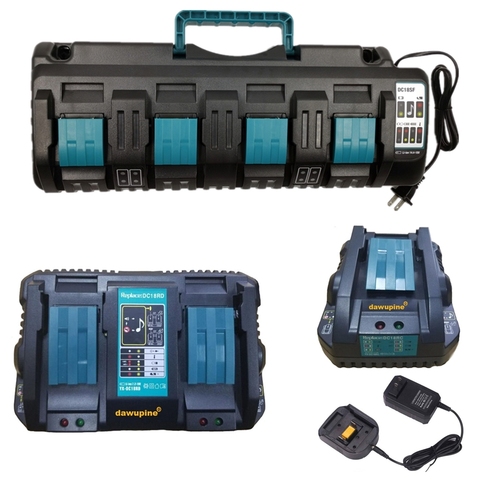 Зарядное устройство Li-Ion DC18RC DC18RA DC18SF для Makita, 14,4 В, 18 в, 20 в, литиевая батарея BL1830, BL1840, BL1850, BL1860, Bl1430 ► Фото 1/1