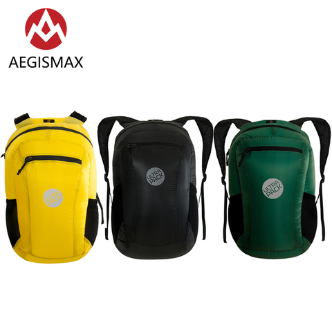 Aegimax 18L складной рюкзак, уличный, ультра-светильник, для путешествий, спорта, 20D, нейлон, водонепроницаемый, для кемпинга, пешего туризма, PU3000 ► Фото 1/5