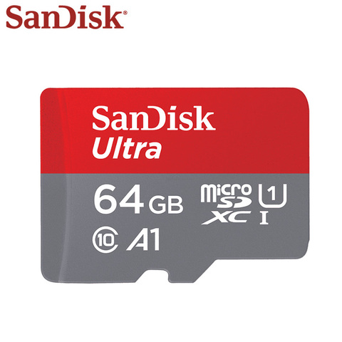 SanDisk Ultra Micro SD карта памяти, класс 10, SDXC, 64 ГБ, 128 ГБ, 200 ГБ, 256 ГБ, 400 гб ► Фото 1/5