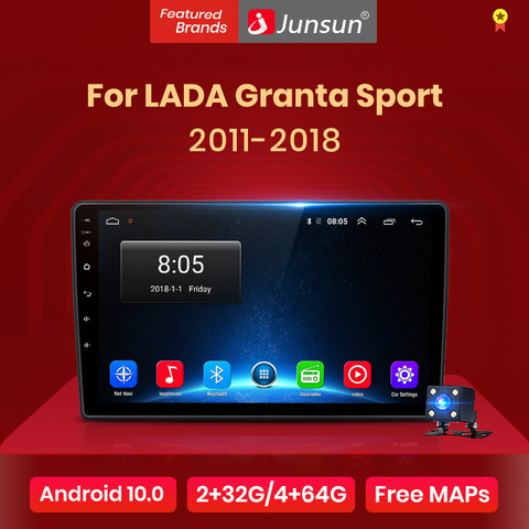 Junsun V1 2G + 128G Android 10,0 DSP для LADA Granta 2011-2022 Автомагнитола мультимедийный видеоплеер Код: MNOGO($129,87-$12,99)Промокод:  MNOGO 10000 руб—1000 руб ► Фото 1/6