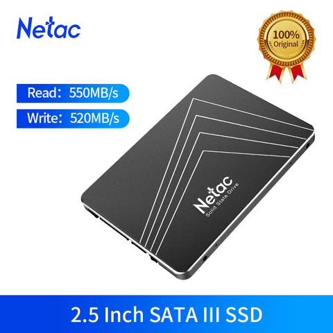 Жесткий диск Netac N530S SSD 1 ТБ 500 гб 250 гб 128 гб 2,5 дюйма SATA III, внутренний твердотельный накопитель SSD HDD жесткий диск для ноутбука, настольного комп... ► Фото 1/6