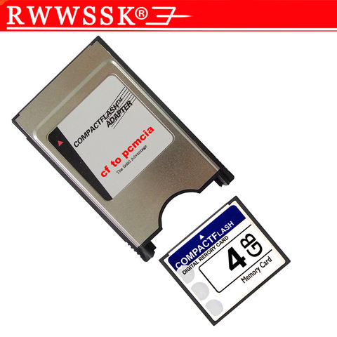 Компактная флеш-карта CF + адаптер PCMCIA, 128 Мб, 256 Мб, 1 ГБ, 2 ГБ, 4 ГБ, 8 ГБ, 16 ГБ, 32 ГБ, 64 ГБ, карта памяти для станка Mercedes-Benz ► Фото 1/6