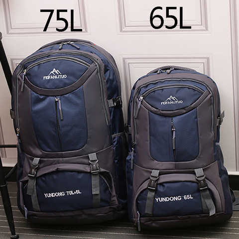 65L 75L унисекс водонепроницаемый мужской рюкзак, рюкзак для треккинга, дорожная сумка, рюкзак для походов, альпинизма, кемпинга, рюкзак для мужчин ► Фото 1/6