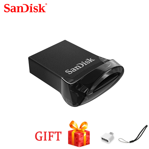 Флэш-накопитель SanDisk USB 3,1 Ultra Fit 32 ГБ, флэш-накопитель 64 ГБ, флэш-память 128 ГБ, 256 ГБ, 130 МБ, мини U-диск для ПК/ноутбука ► Фото 1/6