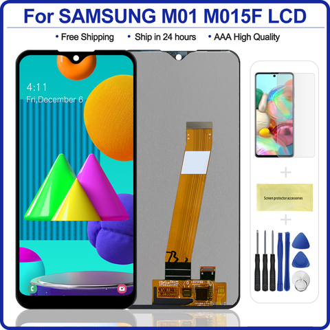 5,7 ''для Samsung Galaxy M01 LCD дисплей M015F M015G M015DS SM-M015F сенсорный экран дигитайзер сборка для samsung m01 lcd ► Фото 1/6