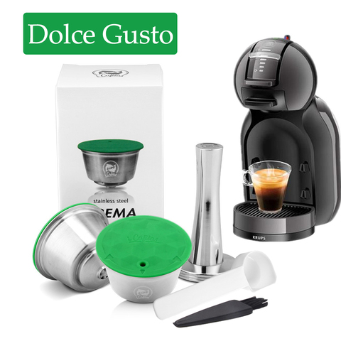 ICafilas многоразовая капсула для dolce&gusto Inox для Nescafe dolce&gusto кофейная капсула из нержавеющей стали фильтры для вскрытия ложки ► Фото 1/6