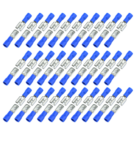 100 шт. 6,3 мм 16-14AWG FDFD/FDD/MDD 2-250 гнездовой изолированный Электрический обжимной терминал для 1,5-2, 5 мм2 Кабельный соединитель ► Фото 1/3