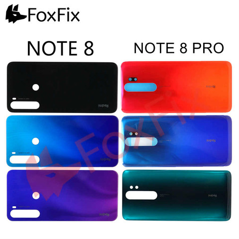Новая задняя Стеклянная Крышка батарейного отсека для Xiaomi Redmi Note8 Note 8 Pro, задняя крышка корпуса для Redmi Note 8 Pro, Крышка батарейного отсека, двер... ► Фото 1/6