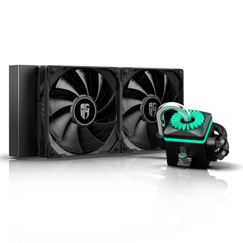 DEEPCOOL CAPTAIN 240X black 240 мм CPU Liquid Cooler для Intel LGA 2011 2066 115X 1366 AMD TR4 AM4 AM3 CPU радиатор водяного охлаждения ► Фото 1/6