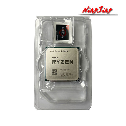 AMD Ryzen 5 5600X R5 5600X 3,7 ГГц 6-ядерный 12-нить Процессор процессор 7NM 65 Вт L3 = 32 м 100-000000065 гнездо AM4 новый, но без кулера ► Фото 1/2