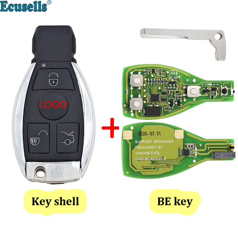 Оригинальный смарт-ключ XHORSE VVDI BE Key Pro V1.5 PCB с чипом и логотипом 315/433 МГц для Mercedes-Benz улучшенная версия ► Фото 1/5