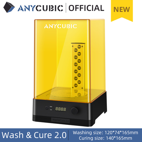 ANYCUBIC Wash & Cure 2,0 для Mars Photon Photons LCD SLA DLP 3D модели принтеров УФ вращающаяся Смола Очистительная Машина 2 в 1 ► Фото 1/6