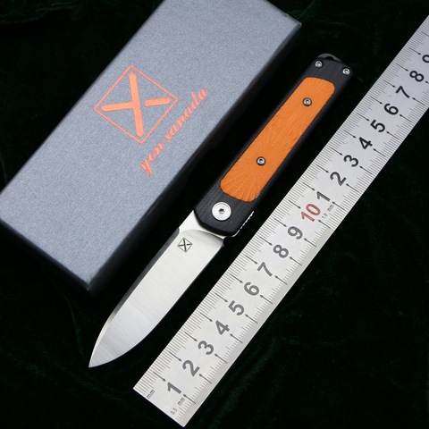 Новый складной мини-нож YX622, лезвие 14C28N, G10, стальная ручка, для кемпинга, охоты, походов, рыбалки, карманные ножи для фруктов, инструмент для повседневного использования ► Фото 1/6