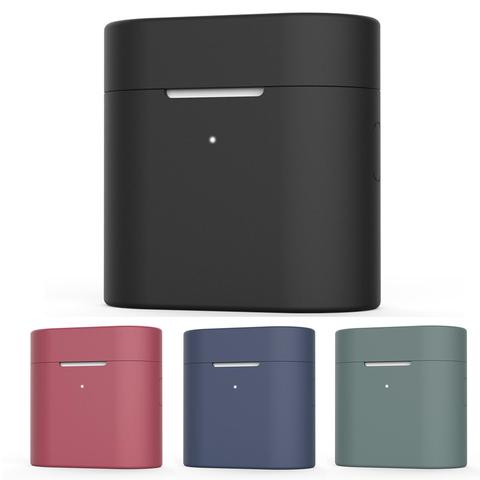 Силиконовый чехол для беспроводных наушников Xiaomi Airdots Pro 2 Air 2S TWS, чехол для наушников, аксессуары для наушников, защитный чехол ► Фото 1/6