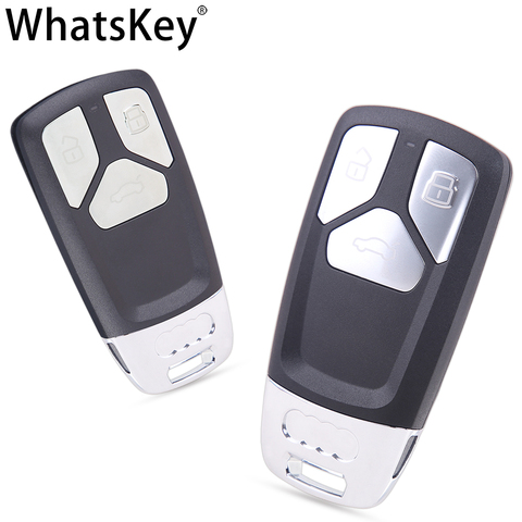 WhatsKey новый стиль, 3 кнопки, умный чехол для ключа для Audi TT A4 A5 A6 Q3 Q5 Q7 S4 S5 2016 2017 2022 чехол для дистанционного ключа от машины ► Фото 1/6