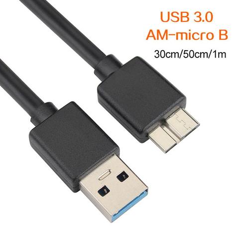 Кабель-переходник с USB 3,0 A на Micro B Male для внешнего жесткого диска HDD Samsung S5 ► Фото 1/6