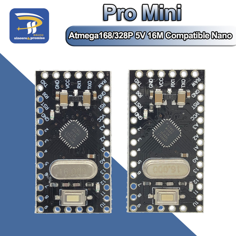 Pro Mini 168/328 Atmega168 5V 16M / ATMEGA328P-MU 328P Mini ATMEGA328 5V/16MHz для Arduino совместимый модуль Nano ► Фото 1/6