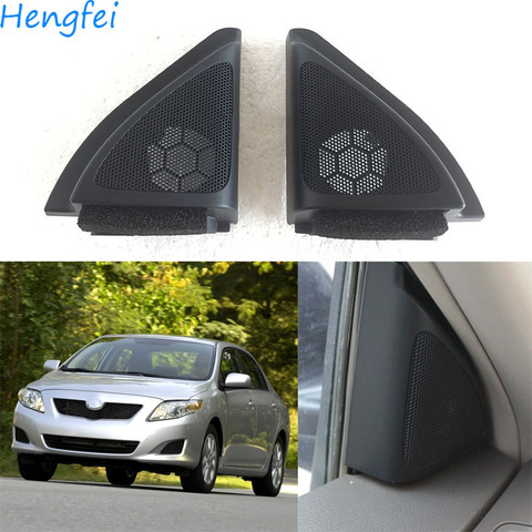 HengFei автомобильные аксессуары для Toyota Corolla 2006 ~ 2013 модели твитер крышка Треугольная пластина треугольная крышка динамика передней двери ► Фото 1/6