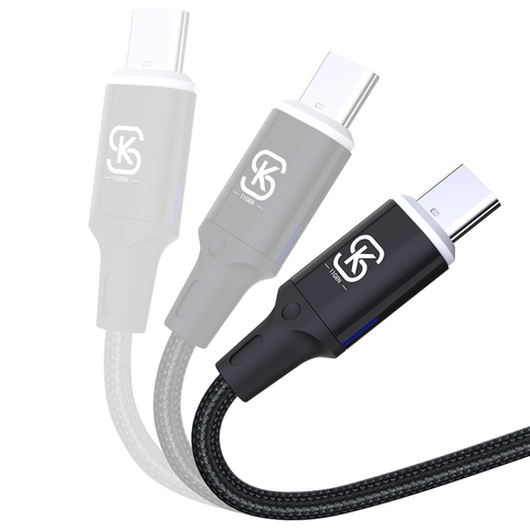 USB-кабели SIKAI для зарядки ноутбуков, 3 А, Тип C, супер быстрый QC 3,0 для телефонов xiaomi mi 10, redmi 2022, новейший ноутбук, USB-шнур ► Фото 1/6