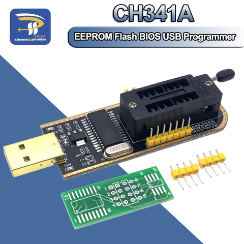 USB-программатор CH341A 24 25 серия EEPROM, модуль программатора с флэш-BIOS, зажим SOIC8 SOP8 для проверки EEPROM 93CXX / 25CXX/24CXX, бесплатная доставка ► Фото 1/6