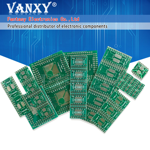 Комплект печатной платы 30 шт., адаптер для поверхностного монтажа FQFP SOP8 SOP14 SOP16 SOP20 SOP28 QFP SOP 8 14 16 20 28 ► Фото 1/6