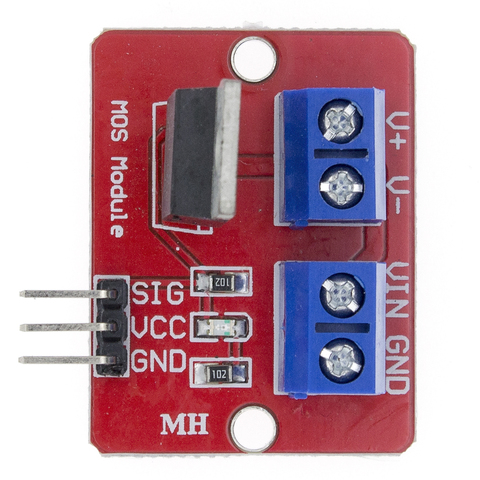 0-24 В верхняя кнопка Mosfet IRF520 драйвер MOS модуль для Arduino MCU ARM Raspberry pi ► Фото 1/6