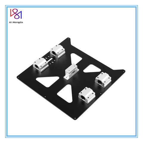 Алюминиевая Y-образная анодированная пластина с подшипниками SC8UU и держателем ремня Prusa i3 V2, опорная пластина Hot Bed для Prusa i3 RepRap ► Фото 1/6
