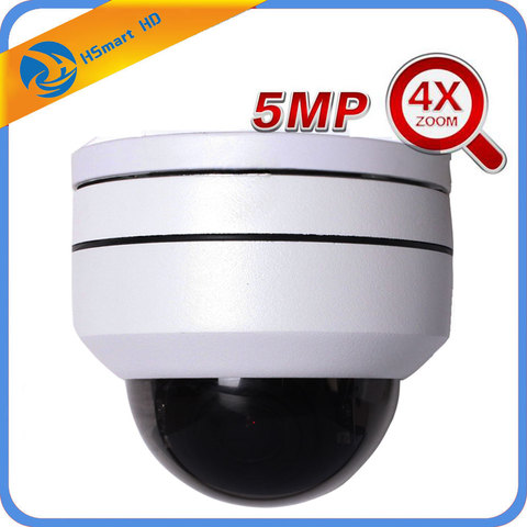 Камера видеонаблюдения AHD 5MP MINI Speed Dome PTZ, 4-кратный зум, 2,8-12 мм, 4 светодиодный, ИК 30 м, AHD TVI CVI HD камера s ► Фото 1/6