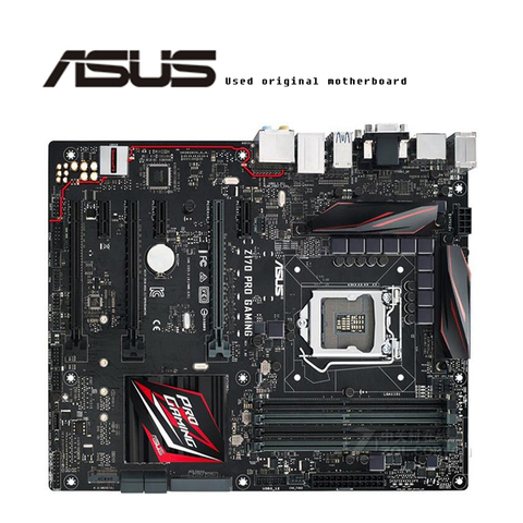 Для Asus Z170 PRO GAMING оригинальная б/у Материнская плата Intel Z170 Z170M DDR4 LGA 1151 i7/i5/i3 USB3.0 SATA3 ► Фото 1/1