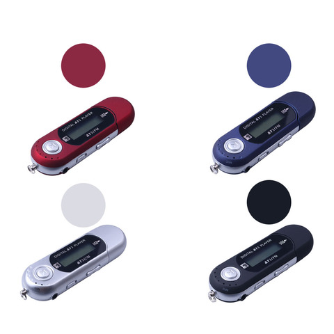 Мини USB MP3 музыкальный плеер цифровой жк-экран поддержка 32 гб TF карта и FM радио с микрофоном черный синий mp3-плеер высокое качество ► Фото 1/6