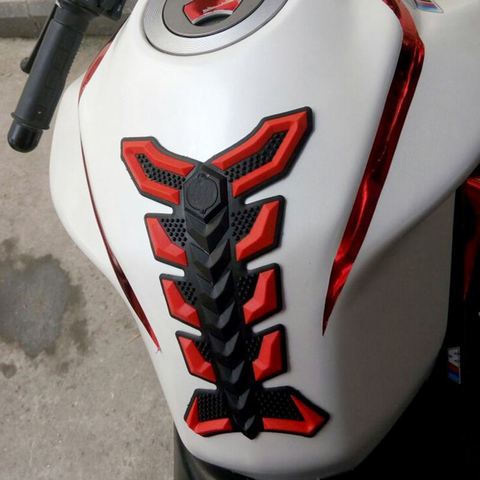 Наклейка на бак мотоцикла, 3D резиновая прокладка на бак бензобака и масла, Защитная Наклейка на крышку, наклейки для Honda Yamaha KTM Kawasaki Suzuki ► Фото 1/6