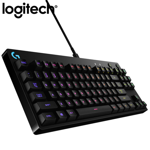 Проводная игровая Механическая эргономичная клавиатура Logitech G Pro LIGHTSYNC RGB Backlight12, программируемая F-Key Macros Gx Clicky switch ► Фото 1/6