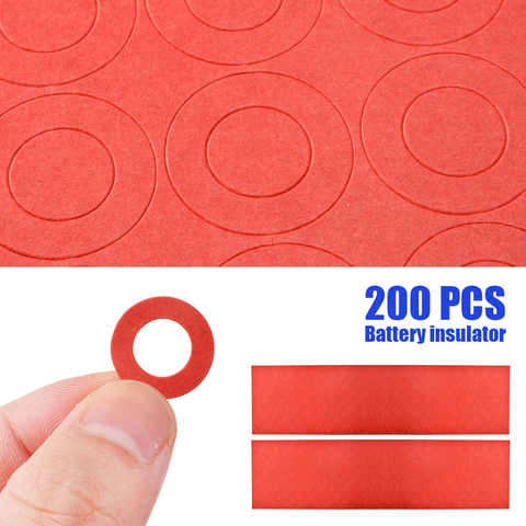 200 шт литий-ионная прокладка для изоляции аккумулятора изоляционное кольцо для 18650 аккумуляторной батареи изоляционный клей патч электрод ... ► Фото 1/6