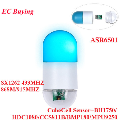 Модуль датчика LoRaWAN CubeCell ASR6501 SX1262 868 МГц 915 МГц 433 МГц для Arduino LoRa BH1750 HDC1080 CCS811B BMP180 MPU9250 ► Фото 1/1