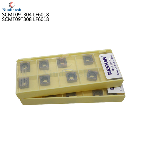 10 шт. DESKAR SCMT09T304 SCMT09T308 LF6018 100% оригинальная карбидная вставка CNC токарные вставки для деталей из нержавеющей стали ► Фото 1/5