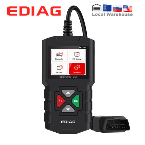 Диагностический сканер Ediag YA201, устройство для чтения кодов OBDII/EOBD ► Фото 1/6