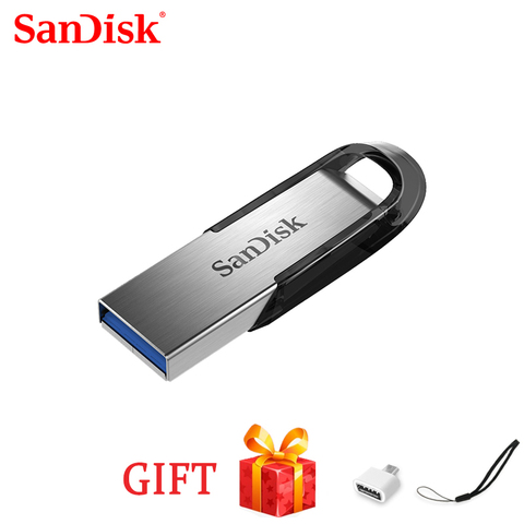 Sandisk USB 3,0 pendrive оригинальный CZ73 Ultra Flair 32 ГБ флэш-накопитель 64 Гб оперативной памяти, 16 Гб встроенной памяти, 128GB 256G карту флэш-памяти с интерфейсом usb флеш-накопитель ► Фото 1/6