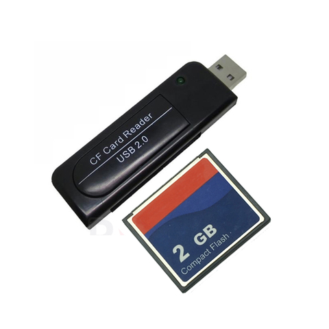 Промышленная компактная флеш-карта CF с USB2.0 кард-ридером 64 Мб 128 МБ 256 МБ 1 Гб 2 Гб + кард-ридер cf 2,0 ► Фото 1/6