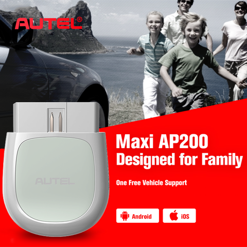 Autel AP200 Bluetooth OBD2 сканер считыватель кодов полная система диагностический инструмент диагностический сканер PK MK808 easydiag 3,0 ThinkDiag ► Фото 1/6